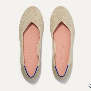 Brand new Rothy’s metallic gold flats size 9.5